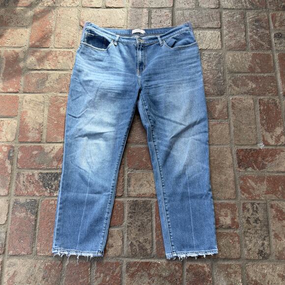 Hatch Maternity Jeans Raw Hem Stretch Size 33 - Picture 1 of 8